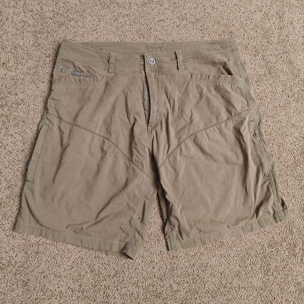 KUHL Renegade Short Men 36 Khaki Outdoor Hiking Quick Dry‎ Stretch - Picture 2 of 16